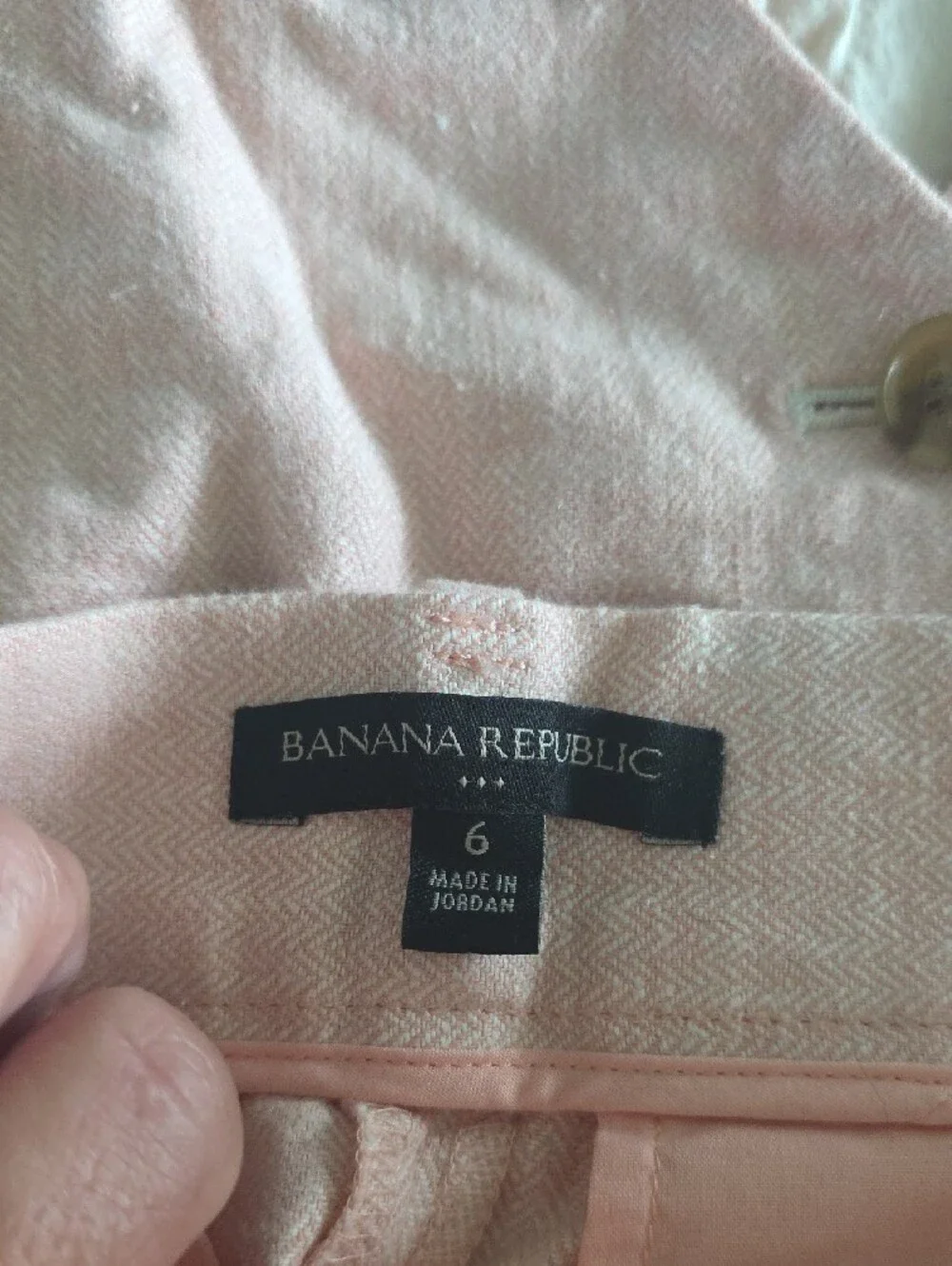Banana Republic Light Pink Linen Romper